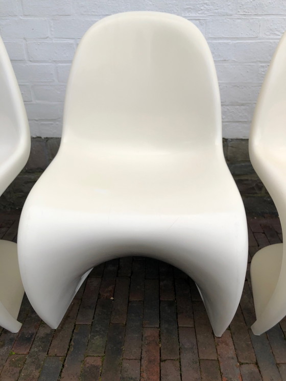 Image 1 of 5 sillas Panton de color crudo de Herman Miller