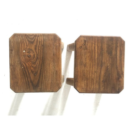 Image 1 of Set di 4 sgabelli vintage brutalisti anni '50