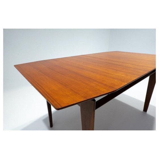 Image 1 of Mesa de comedor extensible de mediados de siglo de Vittorio Dassi, Italia, década de 1950