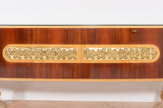 Image 1 of Buffet-tablette italien moderne du Mid Century par Osvaldo Borsani