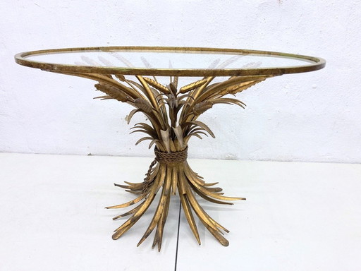 Wheat Sheaf coffee table Coco Chanel style 50s 60s Hollywood Regency