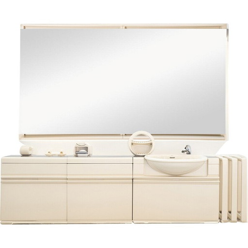 Vintage ceramic bathroom by Joe Colombo, 1970