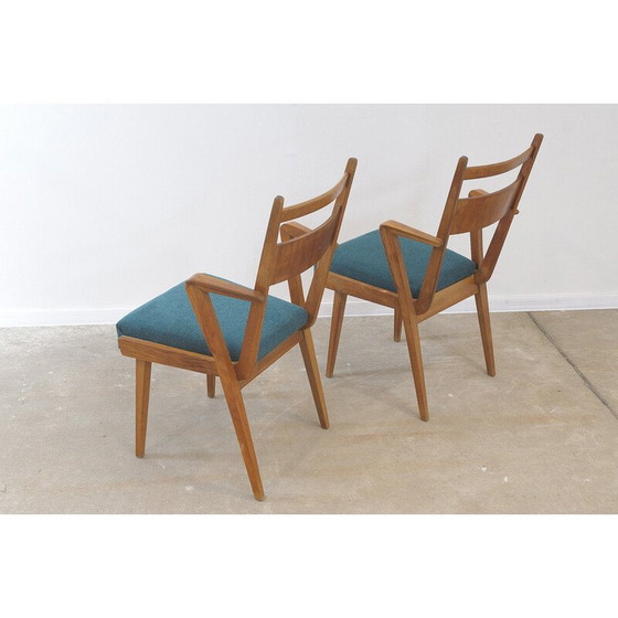 Image 1 of Pair of vintage beechwood chairs for Jitona, Czechoslovakia 1970