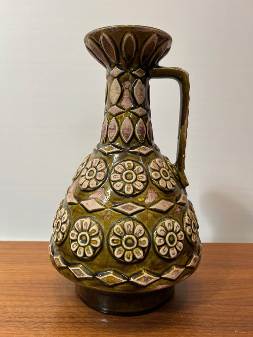 Bodo Mans For Bay Keramik Vase, 77-25, Germany, 1960S