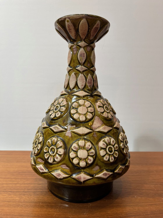 Image 1 of Bodo Mans For Bay Keramik Vase, 77-25, Germany, 1960S