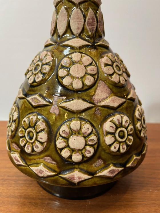 Image 1 of Bodo Mans For Bay Keramik Vase, 77-25, Germany, 1960S