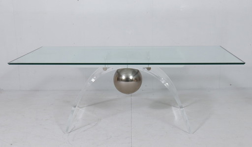 Coffee Table Coffee table, Plexiglas, France, 90s