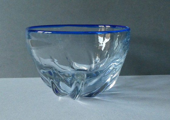 Image 1 of Crystal bowl by Orrefors, design Eva Englund, Sweden 1970s