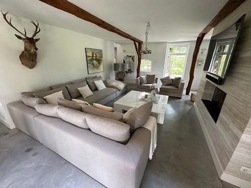 1 X Corner Sofa Meridiani, 1 Coffee Table And 2 Armchairs Frigerio