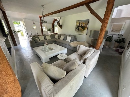 1 X Corner Sofa Meridiani, 1 Coffee Table And 2 Armchairs Frigerio
