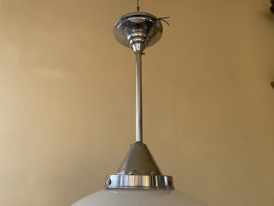 Image 1 of Lampada a sospensione modello Champignon Art Deco 1930 francese