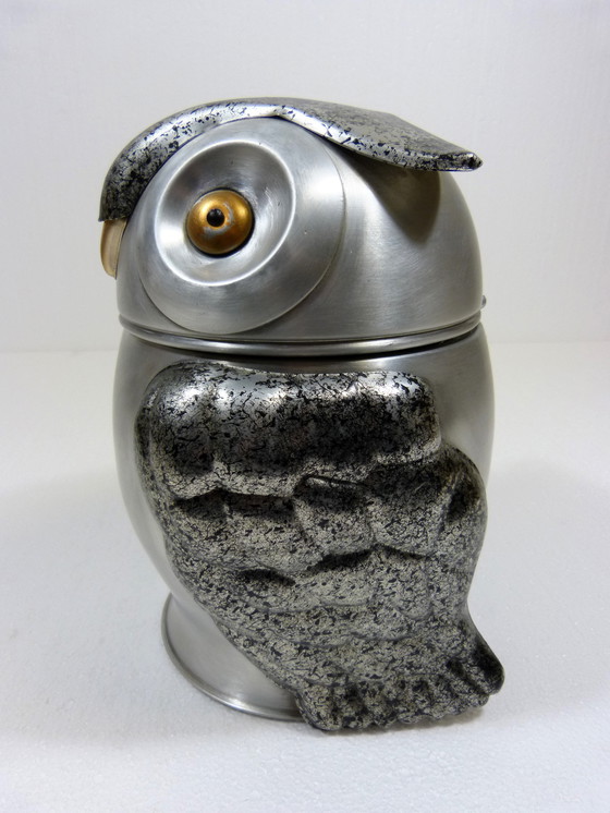 Image 1 of Vintage Italian ice bucket owl 1960