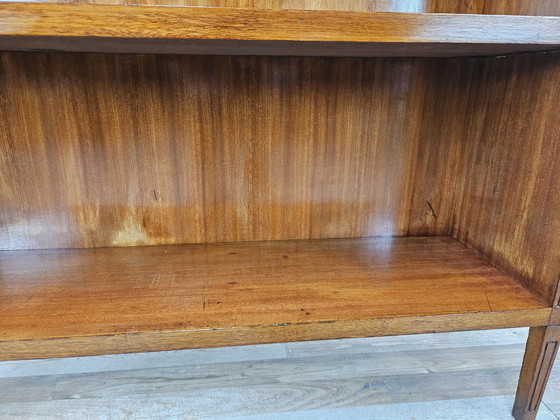 Image 1 of Walnut Feather Bookcase From The 1940S