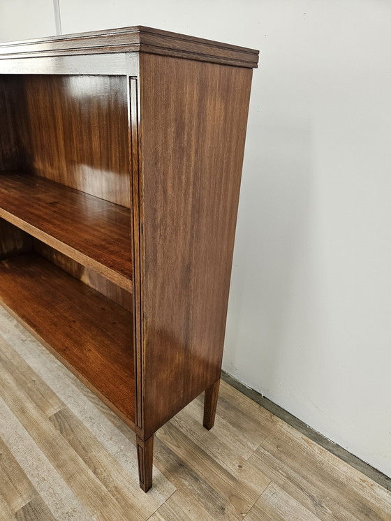 Image 1 of Walnut Feather Bookcase From The 1940S