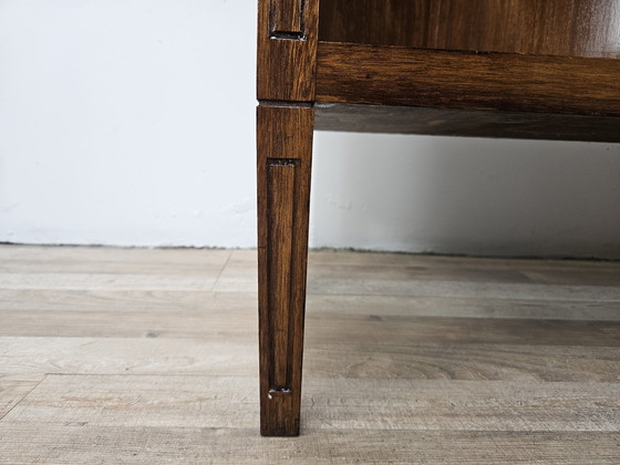 Image 1 of Walnut Feather Bookcase From The 1940S