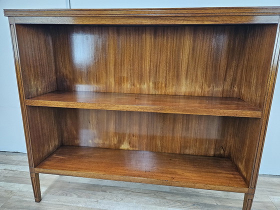 Image 1 of Walnut Feather Bookcase From The 1940S