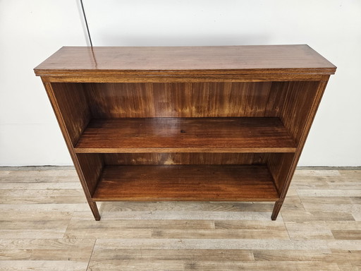 Walnut Feather Bookcase From The 1940S