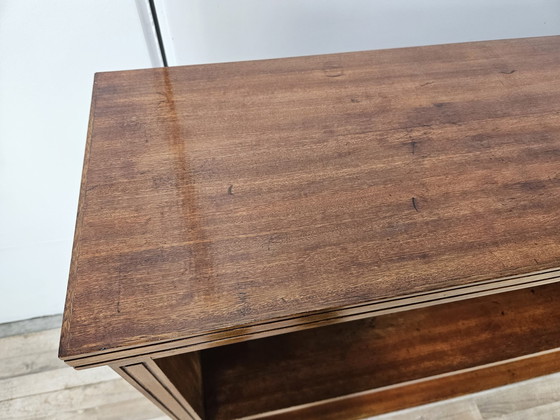 Image 1 of Walnut Feather Bookcase From The 1940S