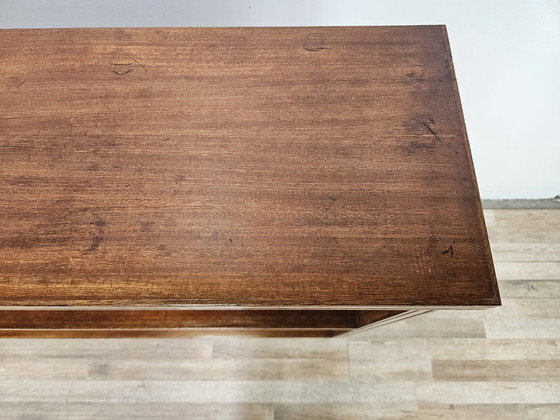 Image 1 of Walnut Feather Bookcase From The 1940S