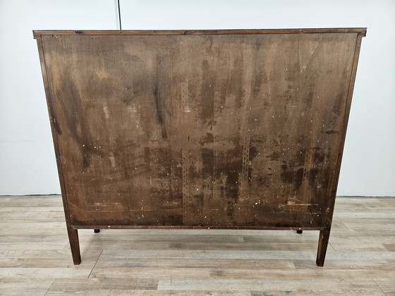 Image 1 of Walnut Feather Bookcase From The 1940S