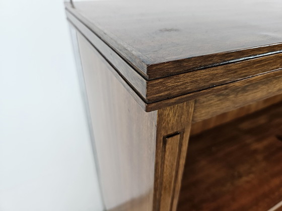 Image 1 of Walnut Feather Bookcase From The 1940S