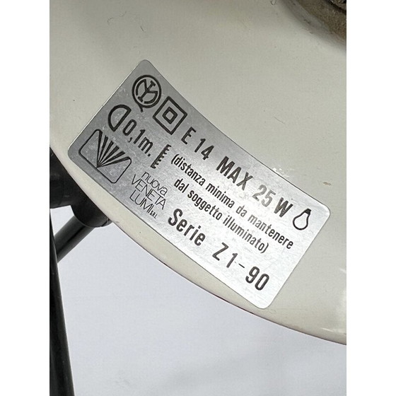 Image 1 of Vintage red table lamp by Veneta Lumi, Italy 1970s