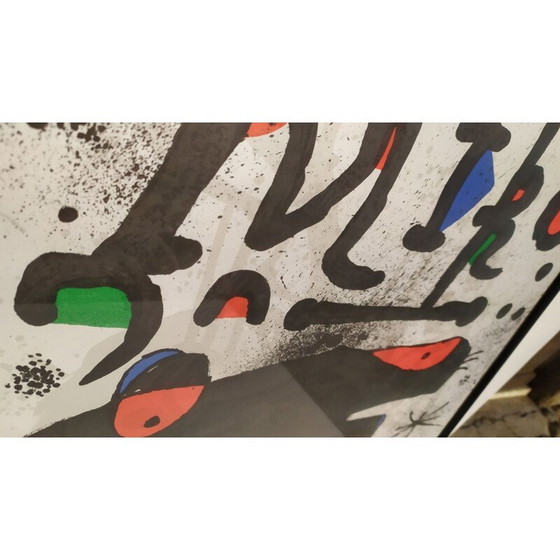 Image 1 of Joan Miro's vintage lithograph, Paris 1978