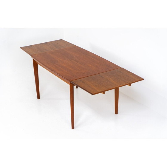 Image 1 of Vintage extendable teak dining table by Grete Jalk for Glostrup, Denmark 1960