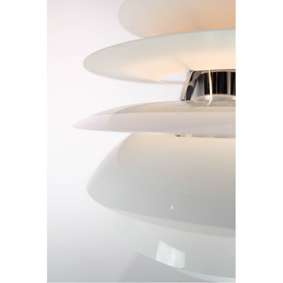 Image 1 of Vintage PH Snowball hanging lamp with white lacquered shades by Poul Henningsen for Louis Poulsen