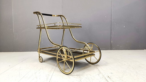 Brass Drinks Trolley, 1970S 