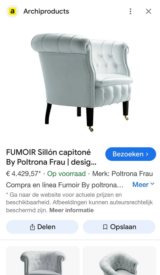 Image 1 of Poltrona Fau Club Armchairs