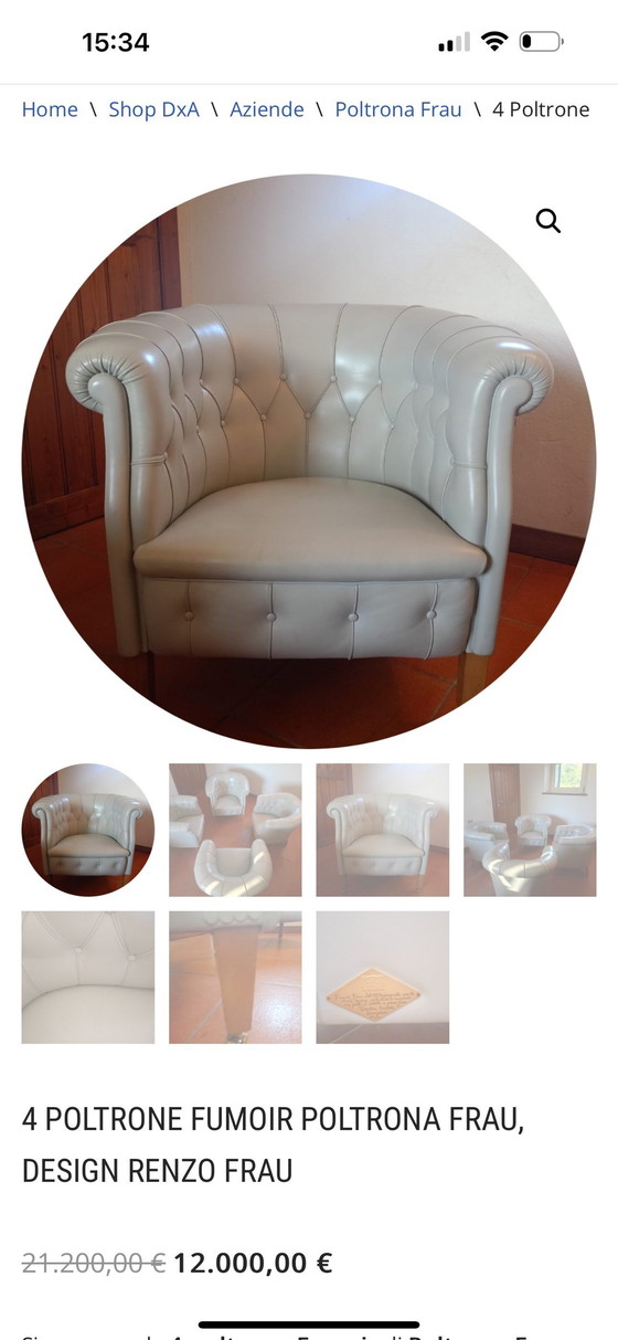 Image 1 of Poltrona Fau Club Armchairs