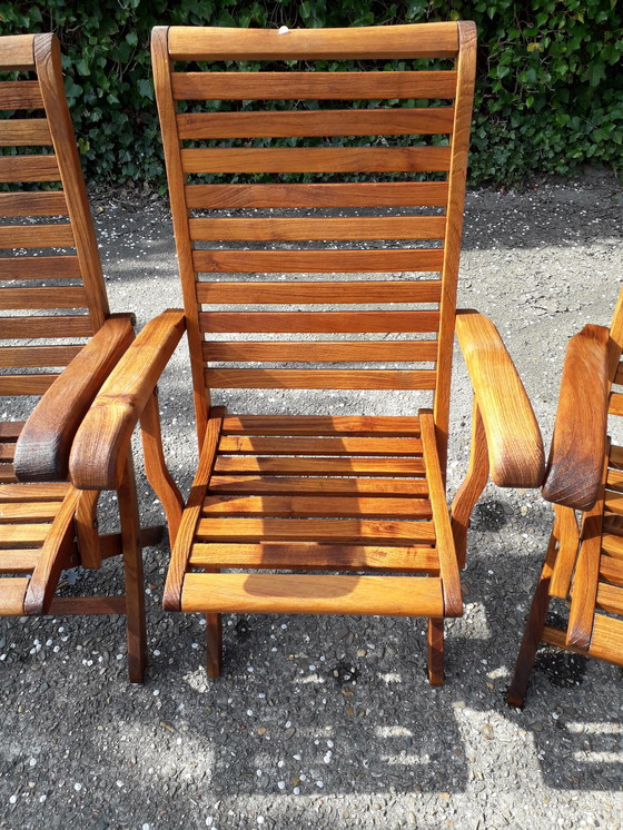 Image 1 of 4 Hattersley Collection high-back bistro chairs, folding