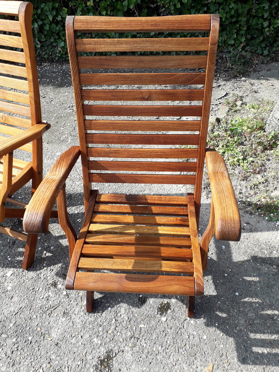 Image 1 of 4 Hattersley Collection high-back bistro chairs, folding