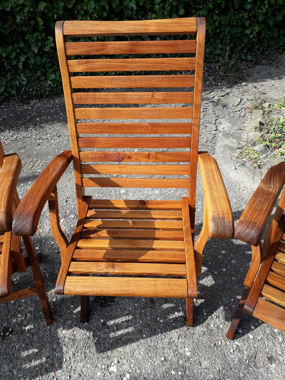 Image 1 of 4 Hattersley Collection high-back bistro chairs, folding