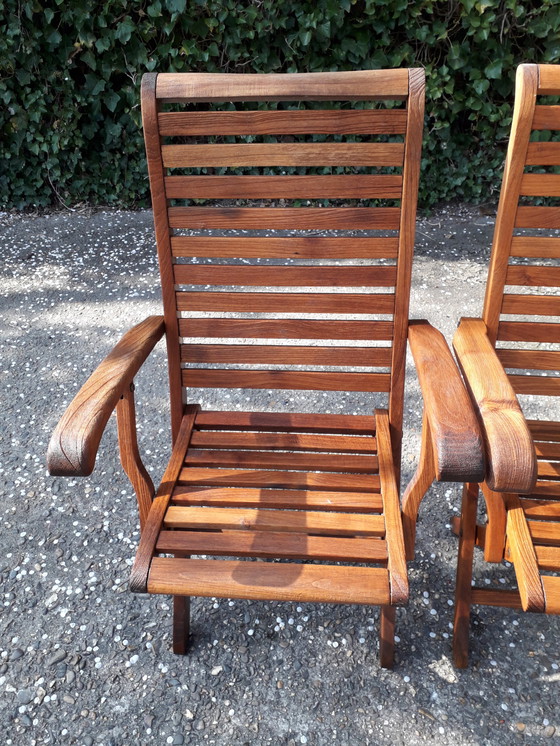 Image 1 of 4 Hattersley Collection high-back bistro chairs, folding