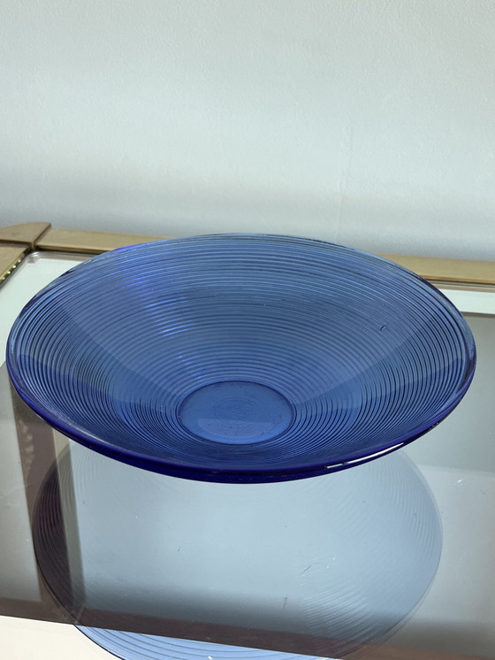 Image 1 of Ciotola vintage blu a coste