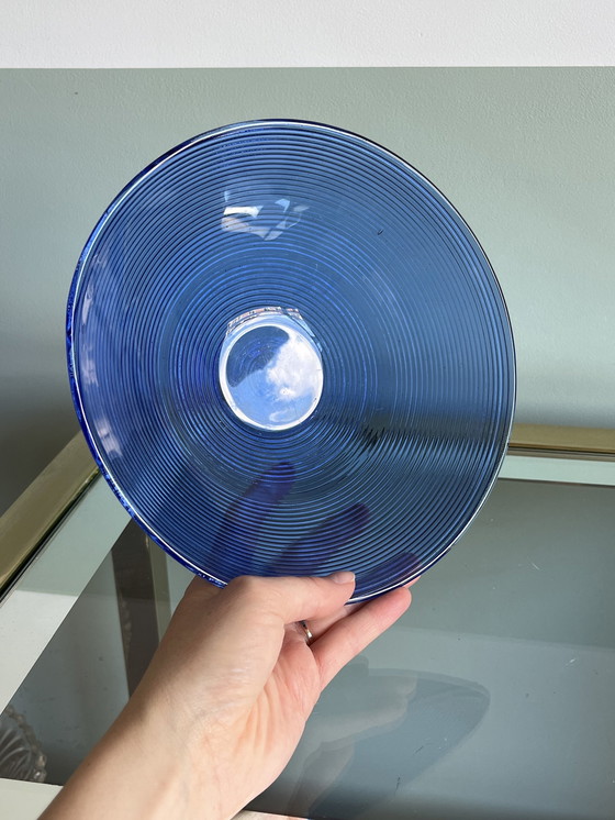 Image 1 of Ciotola vintage blu a coste