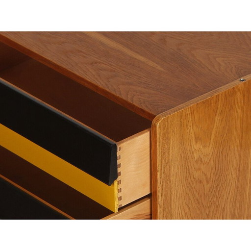 Vintage sideboard U 453 with multicolored drawers by Jiri Jiroutek for Interier Praha, Czechoslovakia 1960s