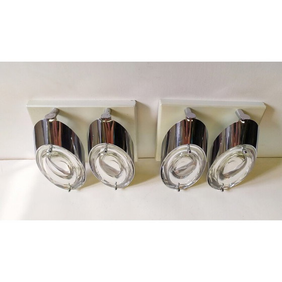 Image 1 of Pair of vintage wall lamps by Oscar Torlasco for Stilkronen, 1970s