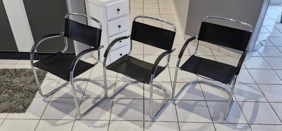 Image 1 of Juego de 3 sillones voladizos, década de 1970