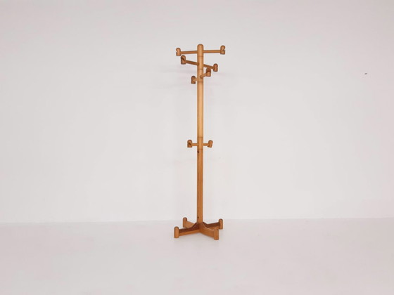 Image 1 of Mid-century pinewood coatrack, Sweden 1970's