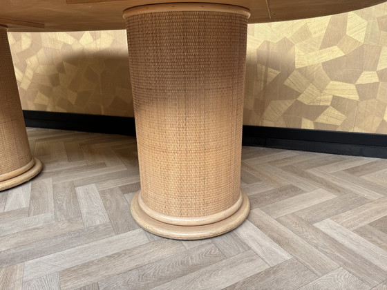 Image 1 of Rattan dining room table