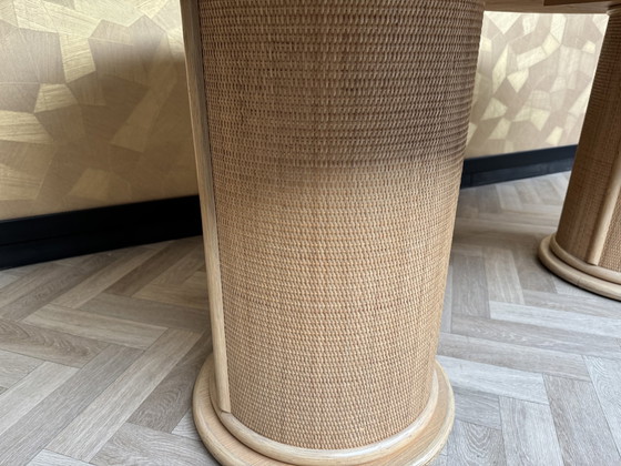 Image 1 of Rattan dining room table