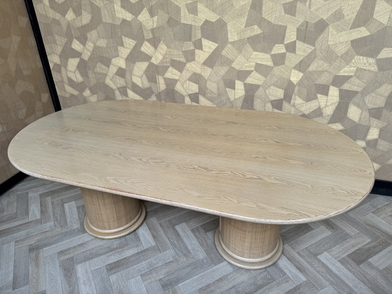 Image 1 of Rattan dining room table