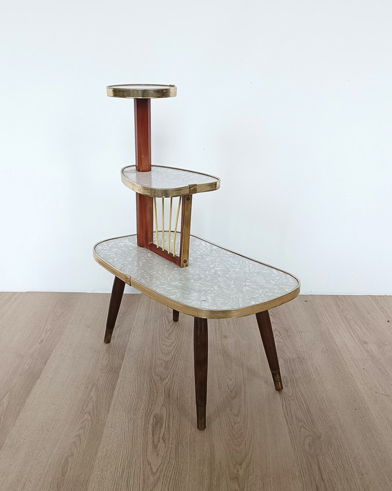 Image 1 of Fifties plant table with multiple tiers