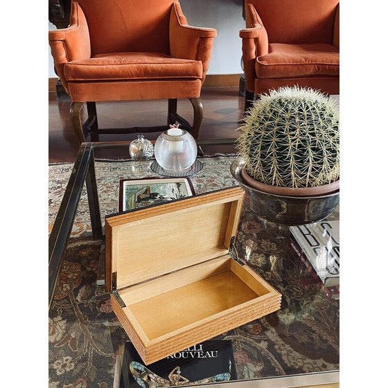 Image 1 of Vintage cigars box by Gio Ponti and Pietro Chiesa for Fontana Arte, Italy 1930
