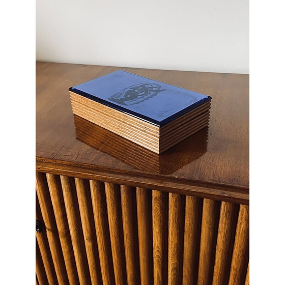 Image 1 of Vintage cigars box by Gio Ponti and Pietro Chiesa for Fontana Arte, Italy 1930