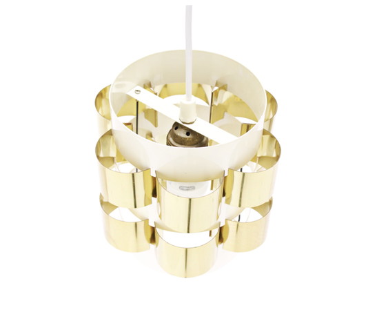 Image 1 of Lampe suspendue Coronell en laiton par Werner Schou, 1960s