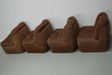 Vintage 70s crawling chair / elements sofa
